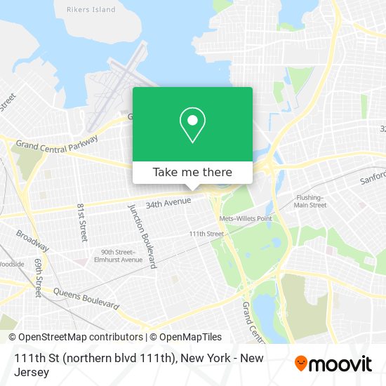 Mapa de 111th St (northern blvd 111th)