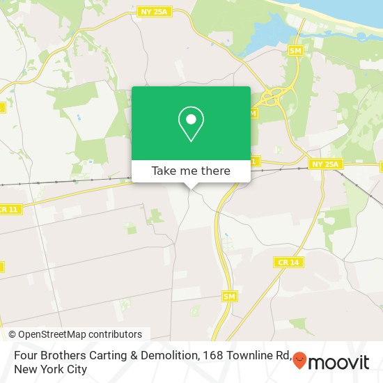 Four Brothers Carting & Demolition, 168 Townline Rd map