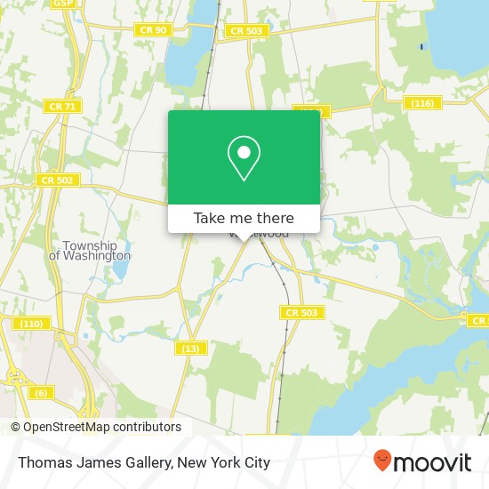 Mapa de Thomas James Gallery