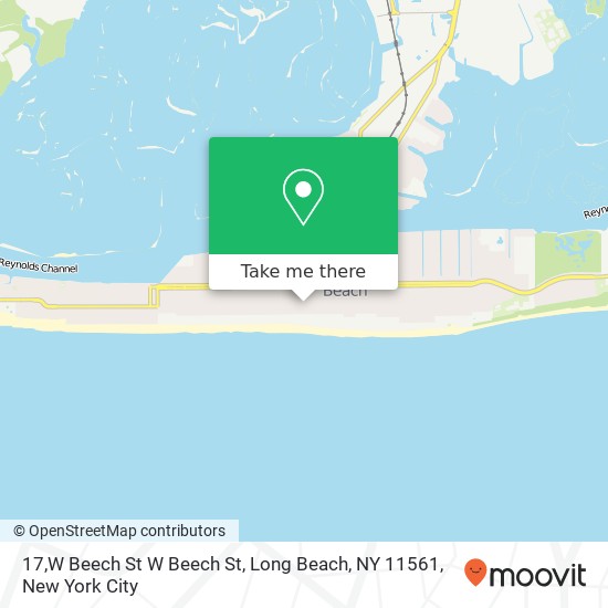 Mapa de 17,W Beech St W Beech St, Long Beach, NY 11561