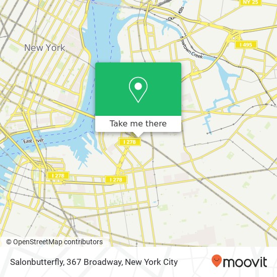 Mapa de Salonbutterfly, 367 Broadway