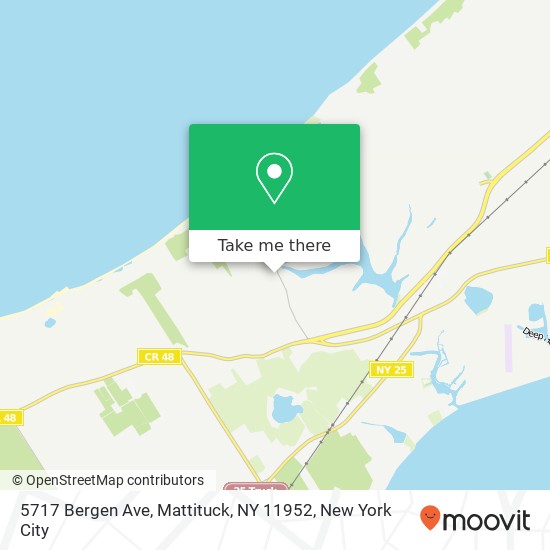Mapa de 5717 Bergen Ave, Mattituck, NY 11952