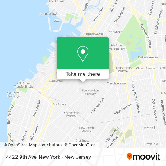 Mapa de 4422 9th Ave