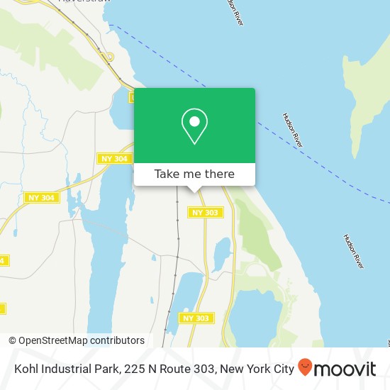 Mapa de Kohl Industrial Park, 225 N Route 303