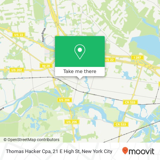 Thomas Hacker Cpa, 21 E High St map