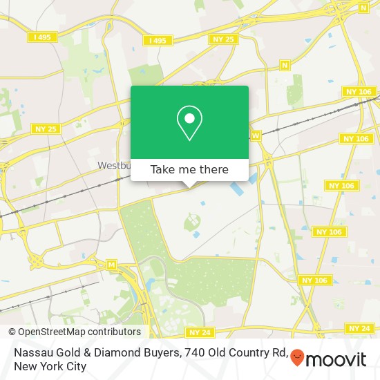 Mapa de Nassau Gold & Diamond Buyers, 740 Old Country Rd
