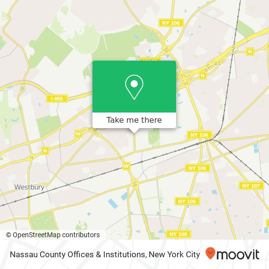 Nassau County Offices & Institutions map