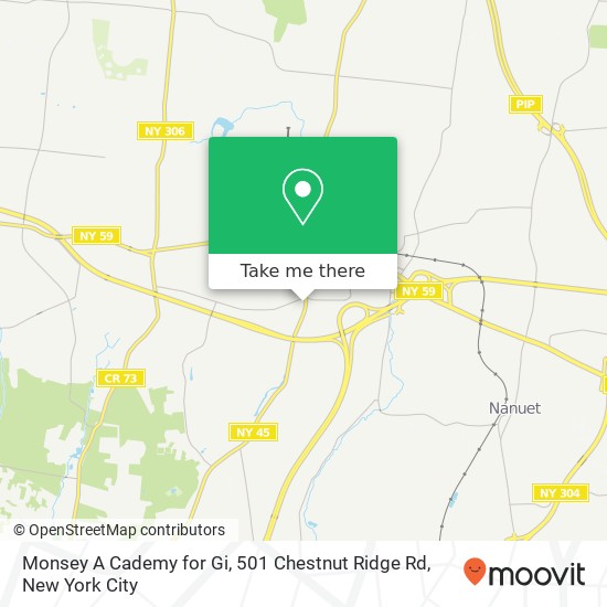 Mapa de Monsey A Cademy for Gi, 501 Chestnut Ridge Rd