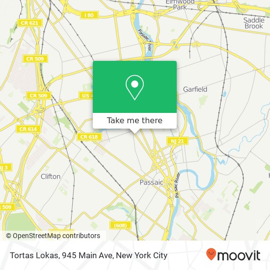 Mapa de Tortas Lokas, 945 Main Ave