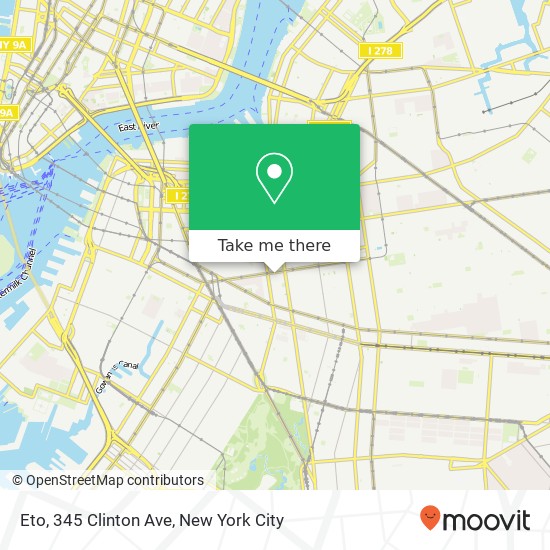 Eto, 345 Clinton Ave map