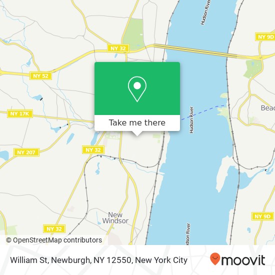 Mapa de William St, Newburgh, NY 12550