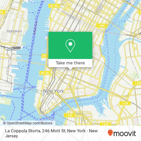 Mapa de La Coppola Storta, 246 Mott St