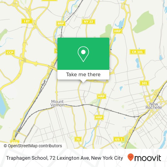 Mapa de Traphagen School, 72 Lexington Ave