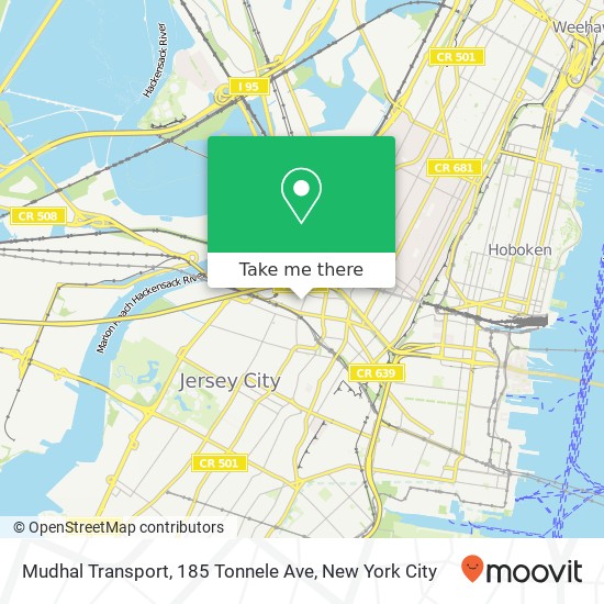 Mudhal Transport, 185 Tonnele Ave map
