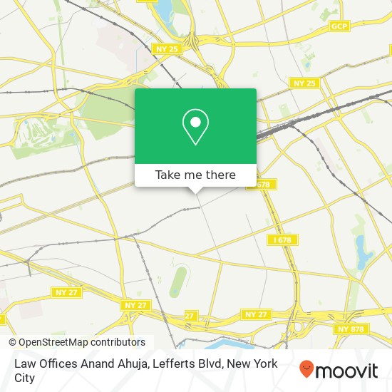 Law Offices Anand Ahuja, Lefferts Blvd map