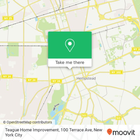 Mapa de Teague Home Improvement, 100 Terrace Ave