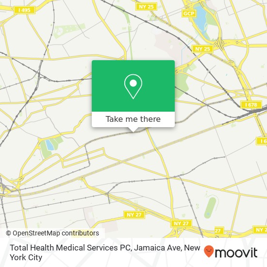 Mapa de Total Health Medical Services PC, Jamaica Ave