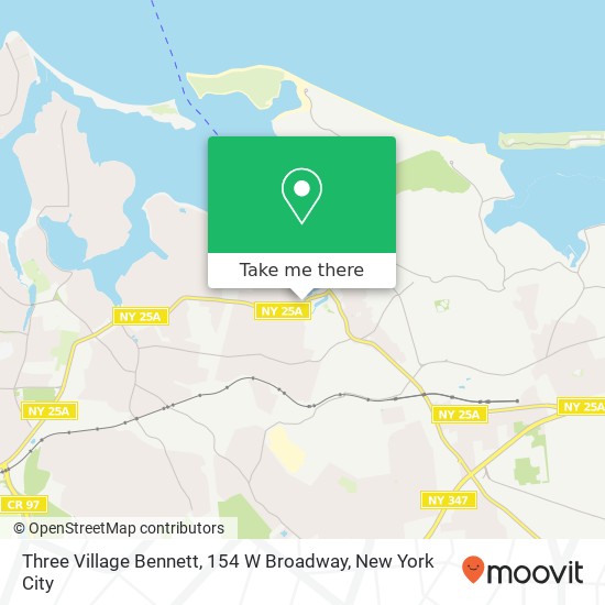 Three Village Bennett, 154 W Broadway map