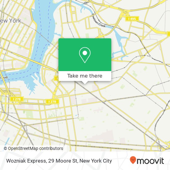 Wozniak Express, 29 Moore St map