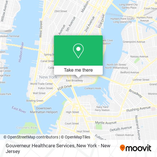 Gouverneur Healthcare Services map