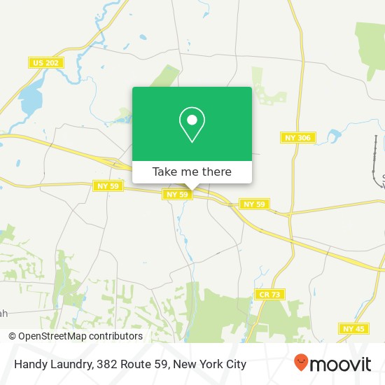 Mapa de Handy Laundry, 382 Route 59