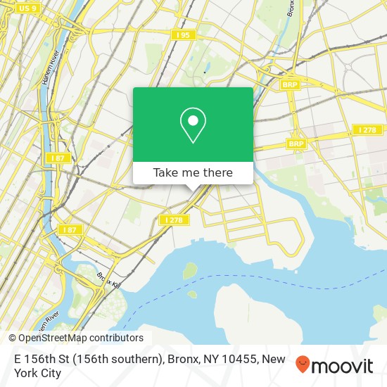 E 156th St (156th southern), Bronx, NY 10455 map