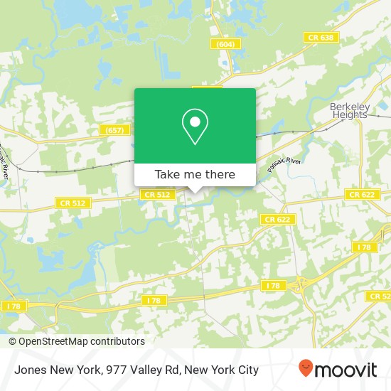 Jones New York, 977 Valley Rd map