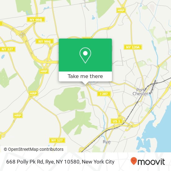 Mapa de 668 Polly Pk Rd, Rye, NY 10580