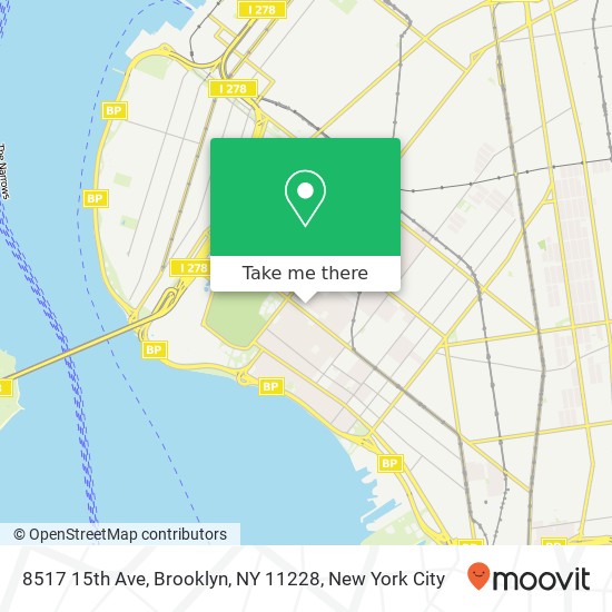 8517 15th Ave, Brooklyn, NY 11228 map
