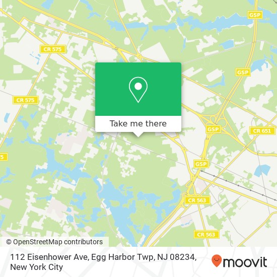 112 Eisenhower Ave, Egg Harbor Twp, NJ 08234 map