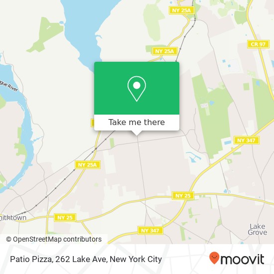 Mapa de Patio Pizza, 262 Lake Ave