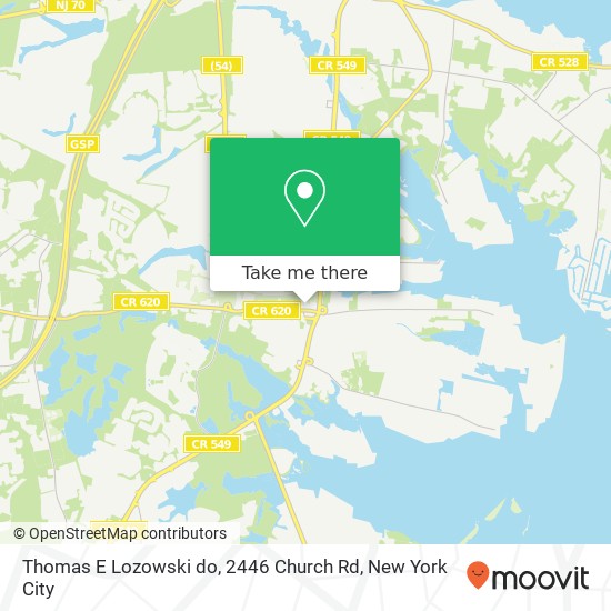 Thomas E Lozowski do, 2446 Church Rd map
