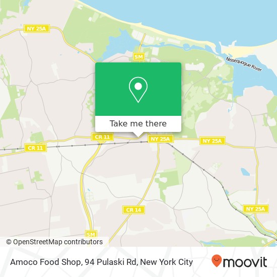 Amoco Food Shop, 94 Pulaski Rd map