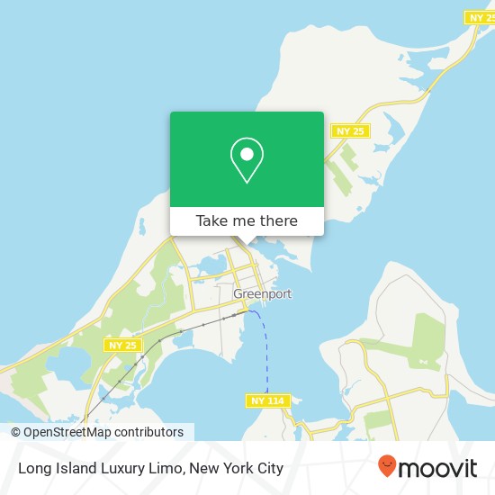 Mapa de Long Island Luxury Limo