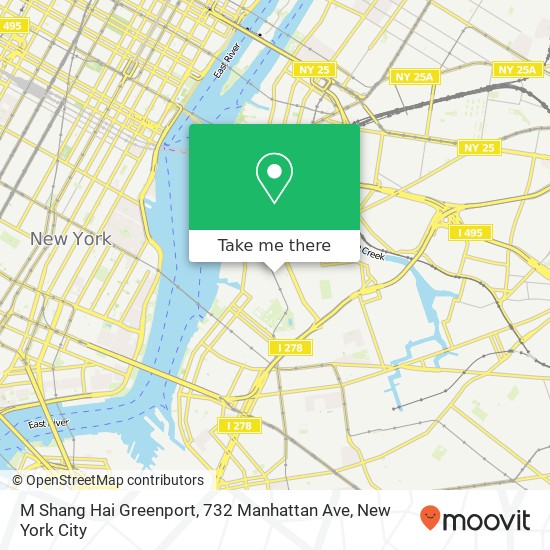 Mapa de M Shang Hai Greenport, 732 Manhattan Ave