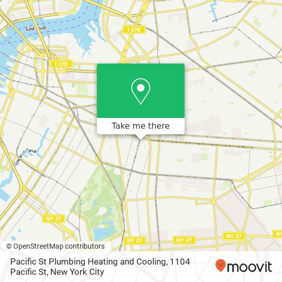 Pacific St Plumbing Heating and Cooling, 1104 Pacific St map