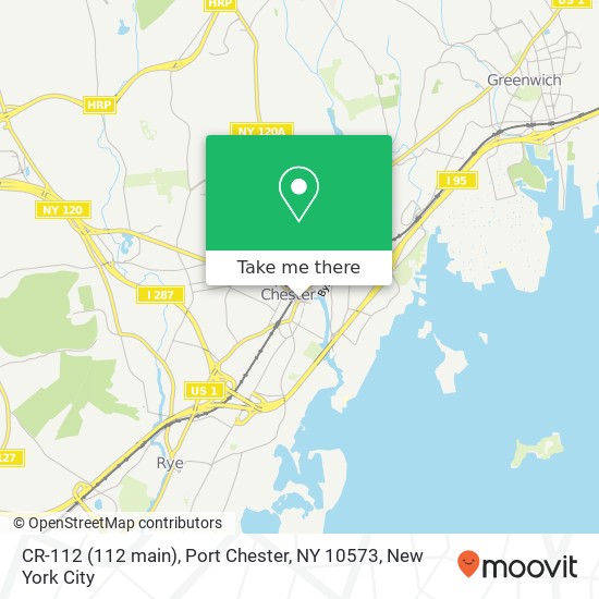 Mapa de CR-112 (112 main), Port Chester, NY 10573
