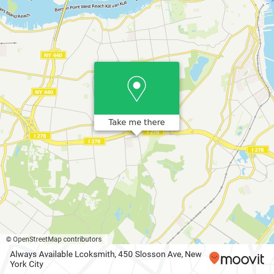 Mapa de Always Available Lcoksmith, 450 Slosson Ave