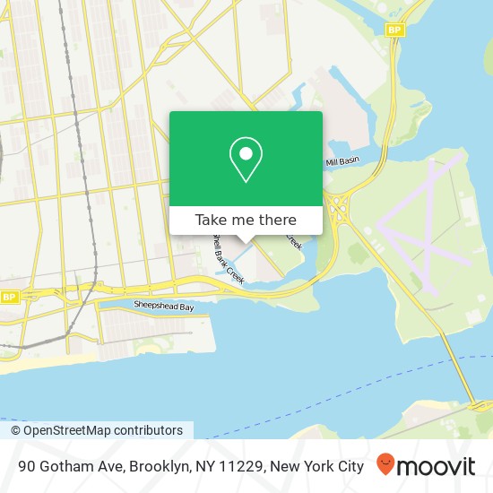 90 Gotham Ave, Brooklyn, NY 11229 map