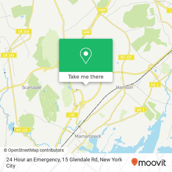 Mapa de 24 Hour an Emergency, 15 Glendale Rd