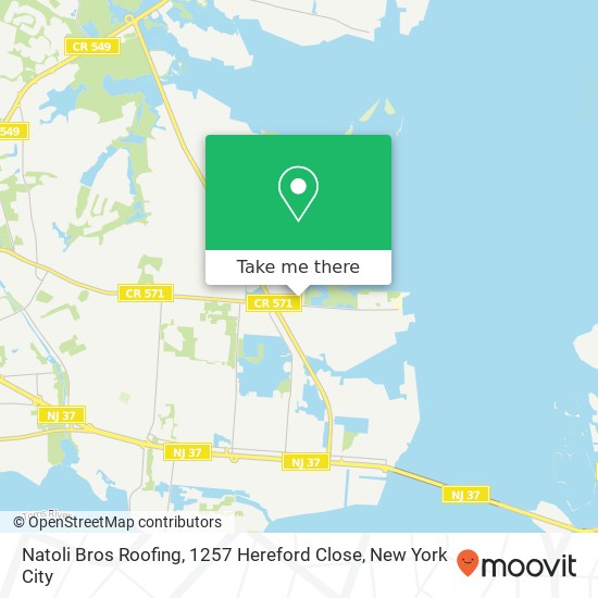 Natoli Bros Roofing, 1257 Hereford Close map