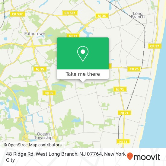 48 Ridge Rd, West Long Branch, NJ 07764 map