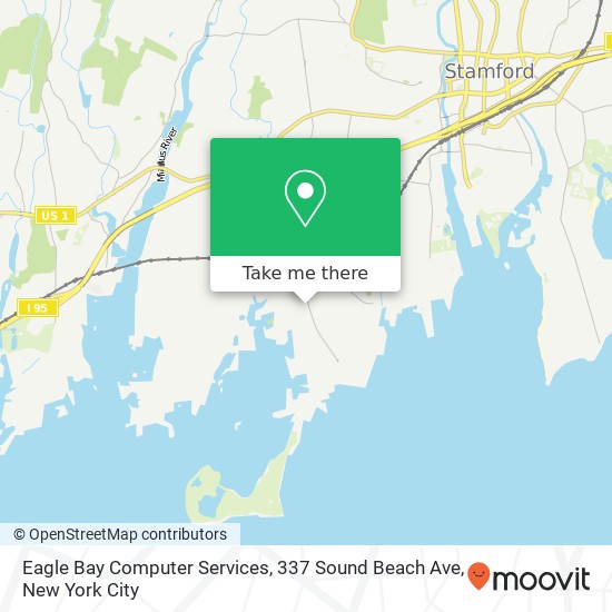 Mapa de Eagle Bay Computer Services, 337 Sound Beach Ave
