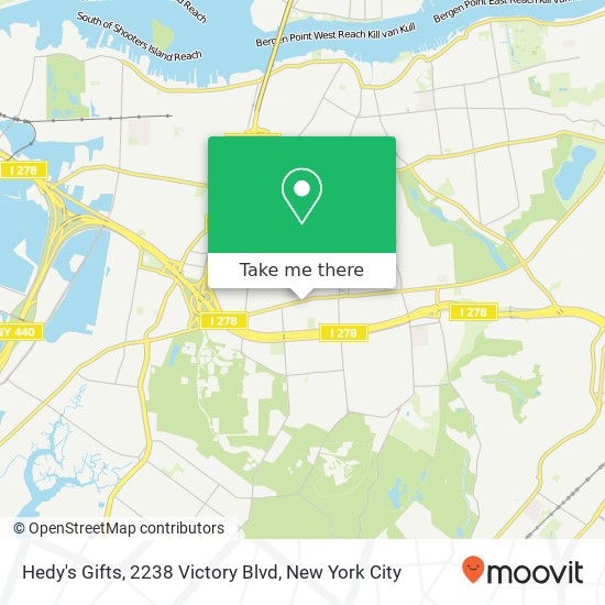 Mapa de Hedy's Gifts, 2238 Victory Blvd