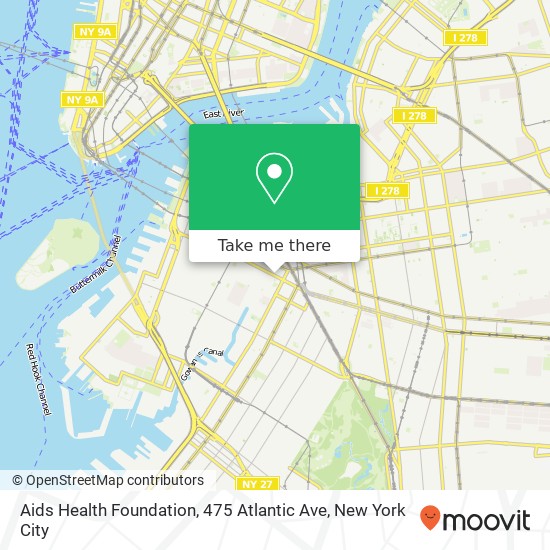 Aids Health Foundation, 475 Atlantic Ave map