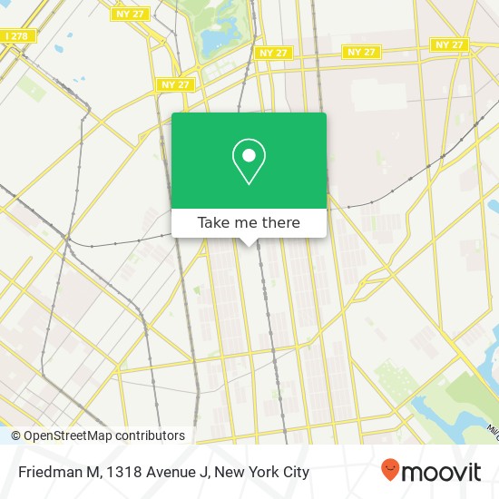 Friedman M, 1318 Avenue J map