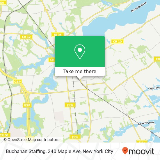 Mapa de Buchanan Staffing, 240 Maple Ave