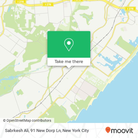 Sabrkesh Ali, 91 New Dorp Ln map