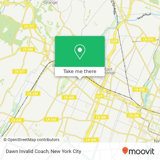 Dawn Invalid Coach map