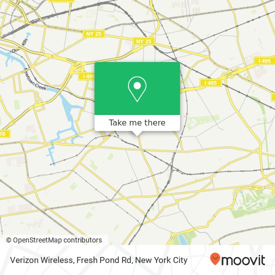 Verizon Wireless, Fresh Pond Rd map